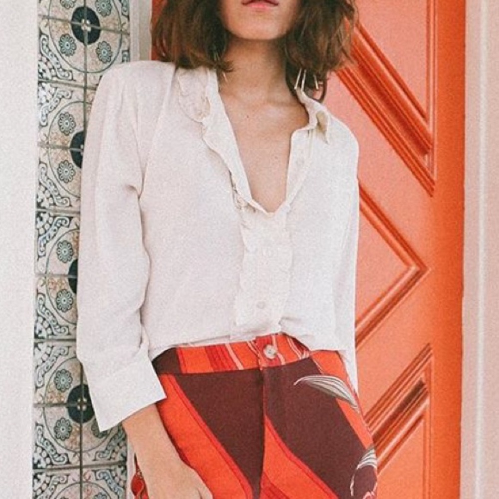 The Esther blouse in vanilla